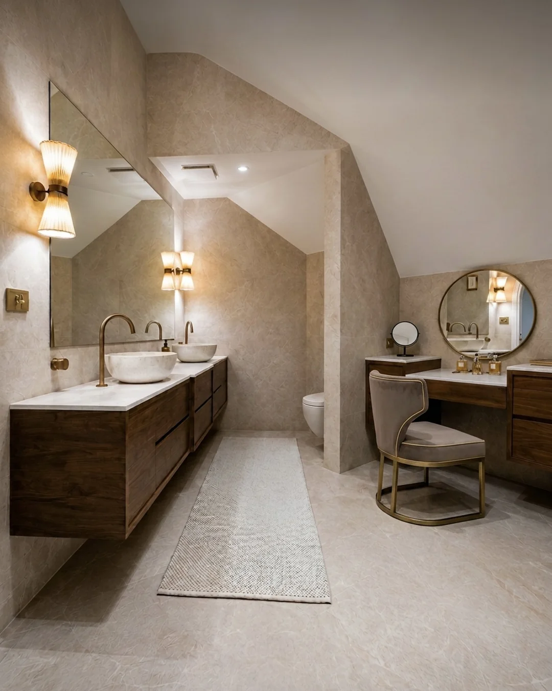 Completed custom bathroom vanity joinery