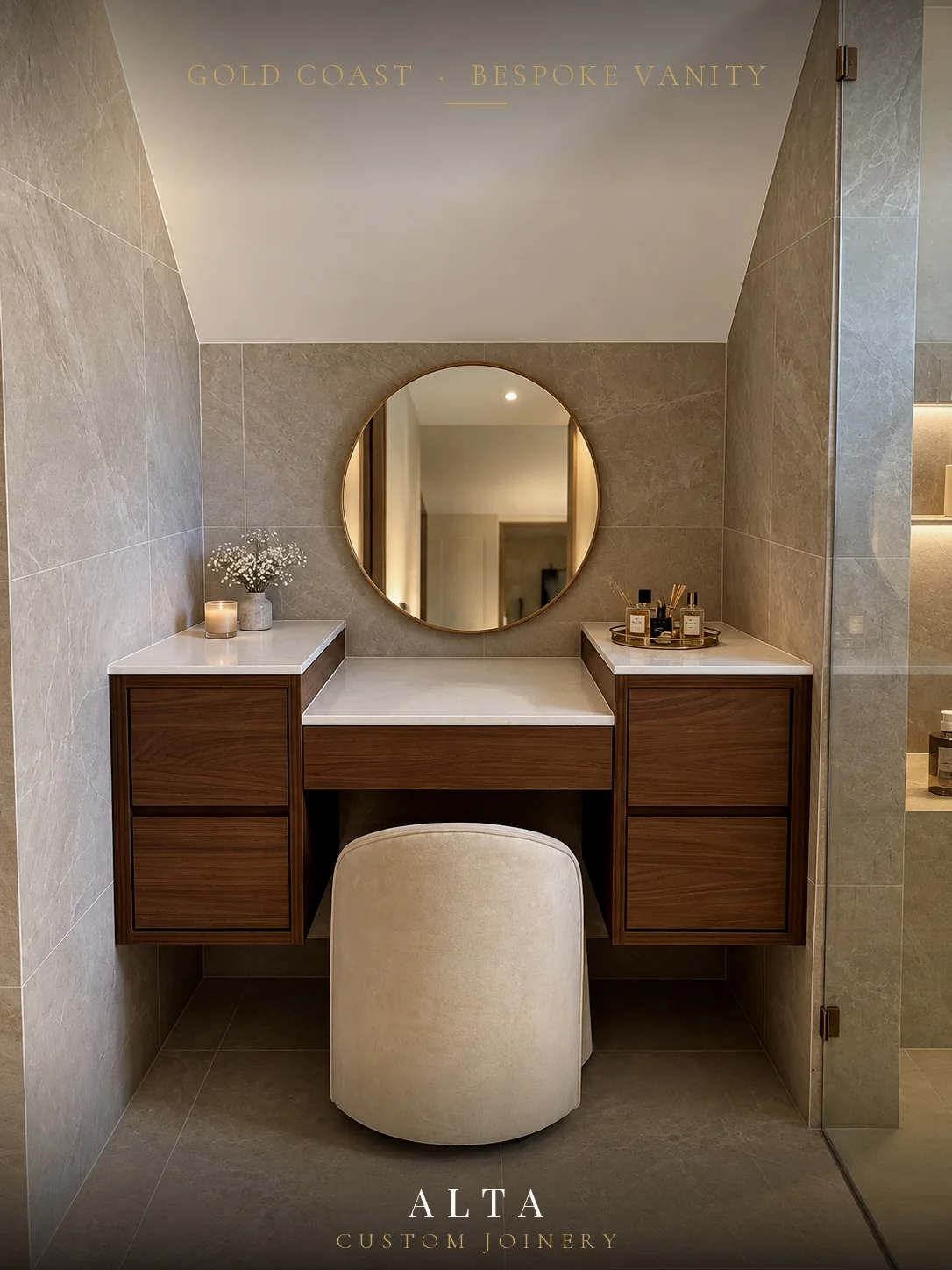 Custom bathroom vanity joinery